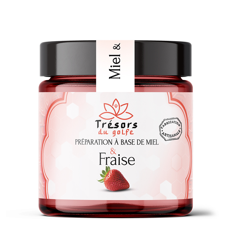 MOCKUP MIEL-FRAISE Préparation à Base de Miel & Fraise – Image 1
